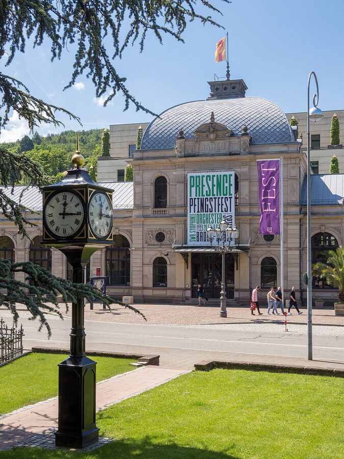 The 1898 train station that was converted into the Festspielhaus