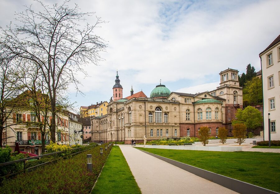 The 19th-century Friedrichsbad bath complex exterior in Baden-Baden