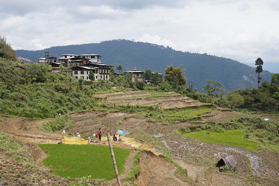 Landscape of the Bhutanese Himalayas