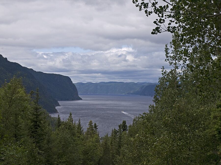 View of the Saguenay Fjord from L Anse-Saint-Jean