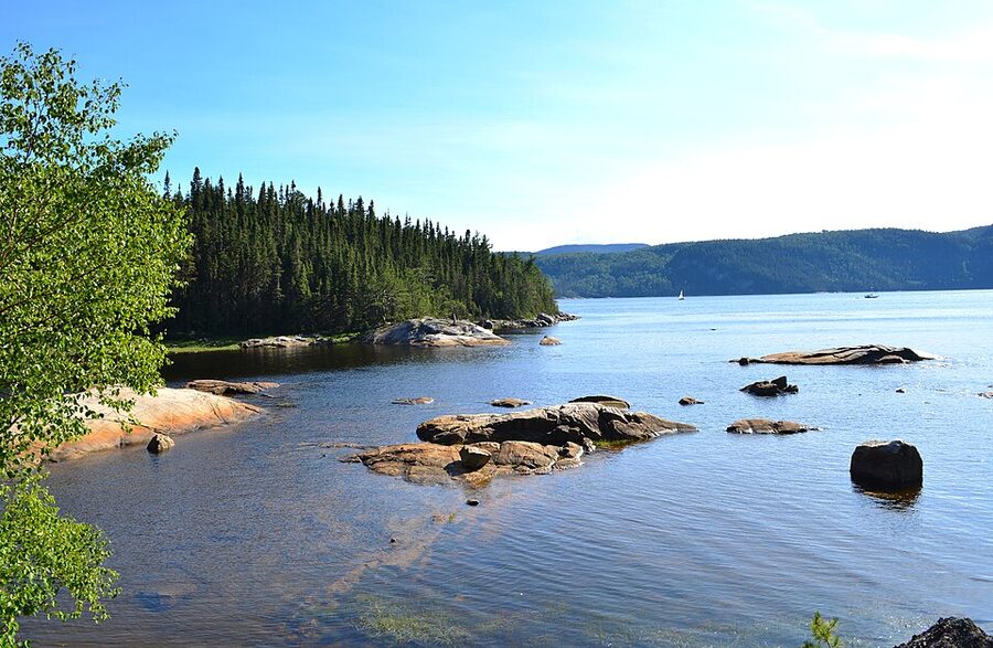 Cliffs along the Saguenay Fjord Quebec