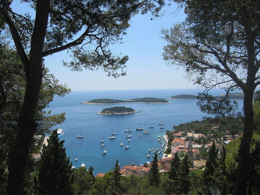 Hvar Adriatic coastline
