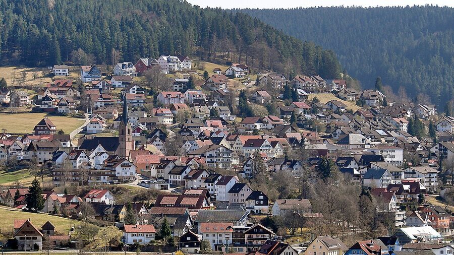 Baiersbronn village in the northern Black Forest, Germany