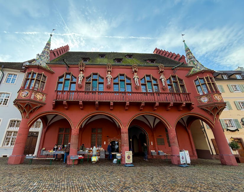 Historic Merchants Hall (Historisches Kaufhaus) on Münsterplatz, Freiburg
