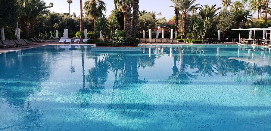La Mamounia outdoor pool, Marrakech