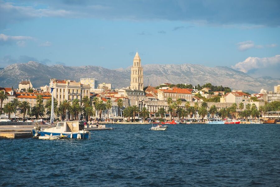 Split waterfront and old town, Croatia