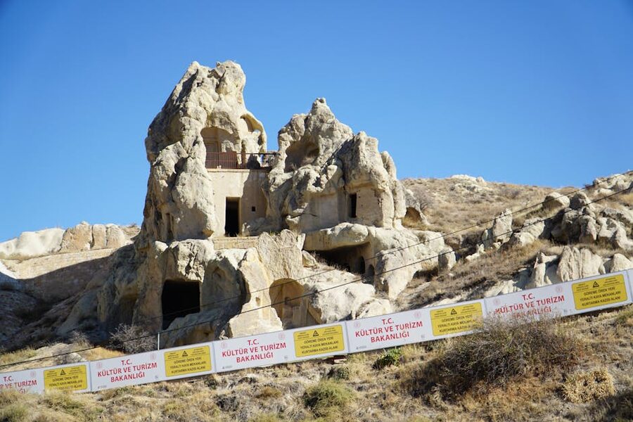 Historic cave architecture at Goreme