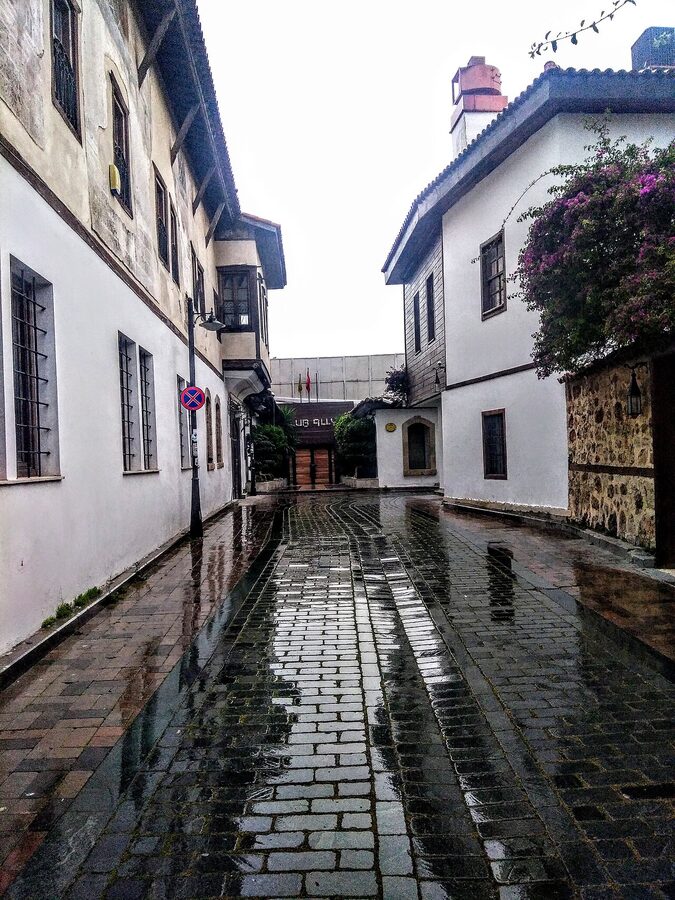 Antalya Kaleici historic district with Ottoman houses